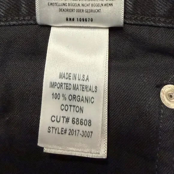 Anthropologie Citizens of Humanity Gaucho Jean Womens 33 Black Wide Leg Crop NWT - Picture 10 of 12